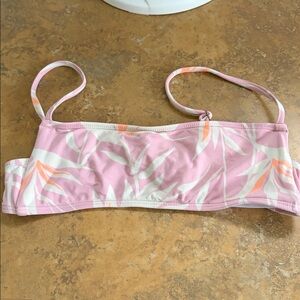 Billabong Women's bandeau Another Paradise Bralette pink Bikini Top SZ Medium